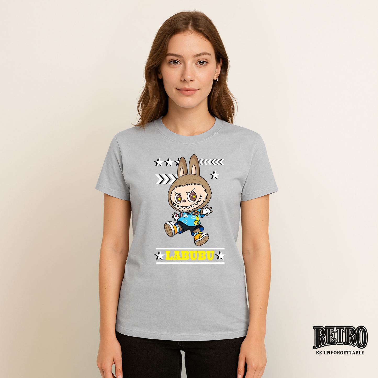 Retro Labubu T-Shirt India – Regular Fit | Trending Vintage Anime Tee